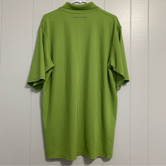 Men’s Green Under Armour Short Sleeve Tech Polo Performance Top - Picture 7 of 7